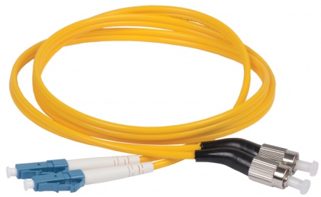 Патч-корд оптический коммутационный переходной для одномодового кабеля (SM); 9/125 (OS2); FC/UPC-LC/UPC (Duplex) (дл.100м) ITK FPC09-FCU-LCU-C2L-100M 412443