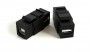 Вставка KJ1-USB-A-B2-BK формата Keystone Jack с прох. адапт. USB 2.0 (Type A-B) ROHS черн. Hyperline 251215 1201377