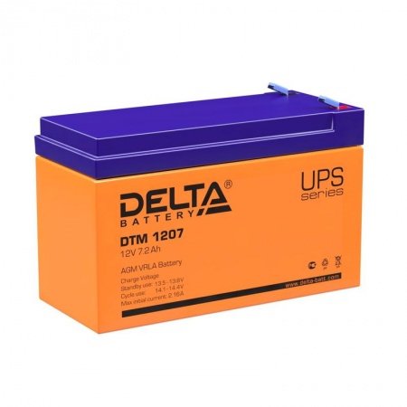 Аккумулятор 12В 7А.ч. Delta DTM 1207 278099