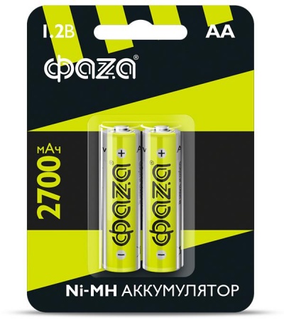 Аккумулятор AA 2700мА.ч Ni-MH BL-2 (уп.2шт) ФАZА 4895205003002 495377