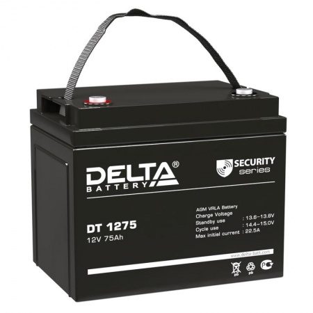 Аккумулятор герм. 12В 75А.ч. Delta DT1275 460961