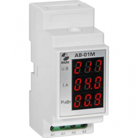 Ампервольтметр-индикатор АВ-01М Реле и Автоматика A8223-80108455 306897