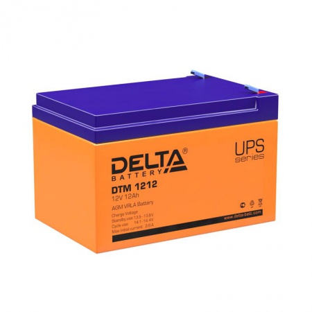 Батарея аккумуляторная 12В 12А.ч свинцово-кислотный Delta DTM 1212 237616