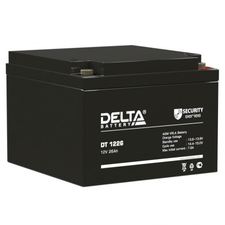 Батарея аккумуляторная 12В 26А.ч герметичный свинцово-кислотный Delta DT 1226 247668