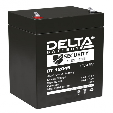 Батарея аккумуляторная 12В 4.5А.ч (90х70х107) Delta DT 12045 265387