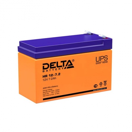 Батарея аккумуляторная 12В 7.2А.ч. Delta HR 12-7.2 302765