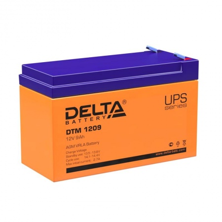 Батарея аккумуляторная 12В 9А.ч свинцово-кислотный Delta DTM 1209 321646