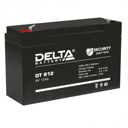Батарея аккумуляторная 6В 12А.ч Delta DT 612 492160