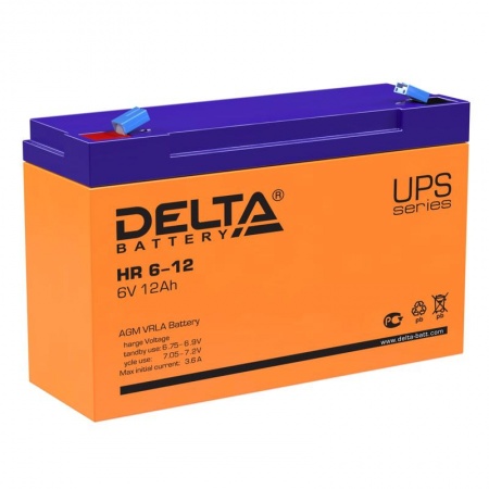 Батарея аккумуляторная 6В 12А.ч. Delta HR 6-12 502802