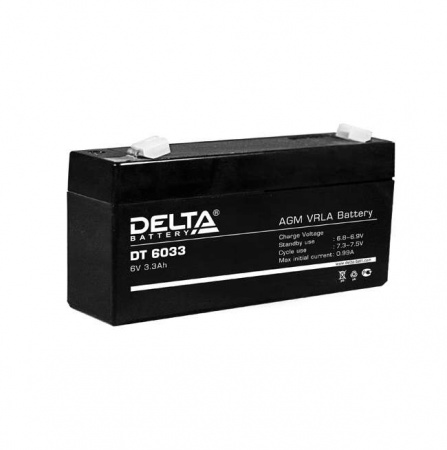 Батарея аккумуляторная 6В 3.3А.ч Delta DT 6033 486201