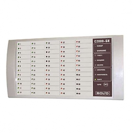 Блок С2000-БИ SMD индикации (отображает 60 разделов интерфейс RS-485 питание 10-28В) Болид 004738 242878