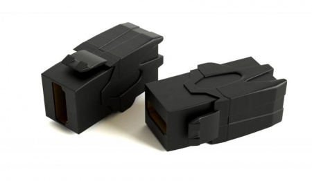 Вставка KJ1-HDMI-AV18-BK формата Keystone Jack с прох. адапт. HDMI (Type A) 90 градусов ROHS черн. Hyperline 251213 1201547