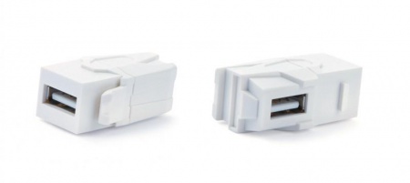 Вставка KJ1-USB-VA3-WH формата Keystone Jack с прох. адапт. USB 3.0 (Type A) 90 градусов ROHS бел. Hyperline 247404 1201550
