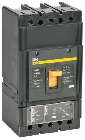 Выключатель автоматический 3п 400А ВА 88-37 с электрон. расцеп. ИЭК SVA41-3-0400-R 123403