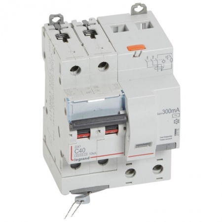Выключатель автоматический дифференциального тока 2п C 40А 300мА тип AC 6кА DX3 4мод. Leg 411176 1016384