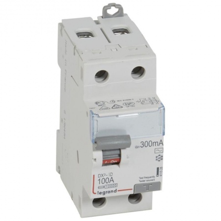 Выключатель дифференциального тока (УЗО) 2п 100А 300мА тип AC DX3 Leg 411528 1015626