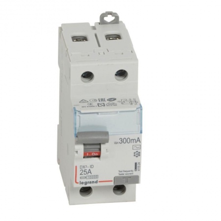 Выключатель дифференциального тока (УЗО) 2п 25А 300мА тип AC DX3 Leg 411524 1015624
