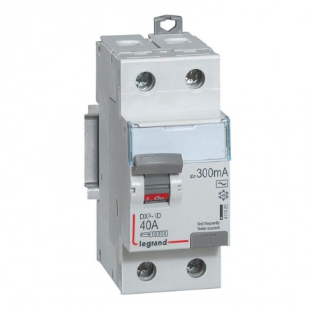 Выключатель дифференциального тока (УЗО) 2п 40А 300мА тип AC DX3 Leg 411525 1009906