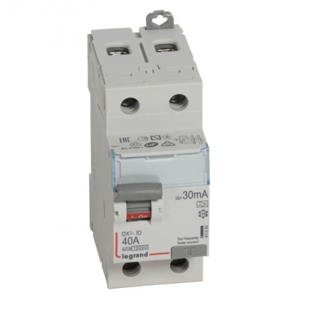 Выключатель дифференциального тока (УЗО) 2п 40А 30мА тип A DX3 Leg 411555 265575