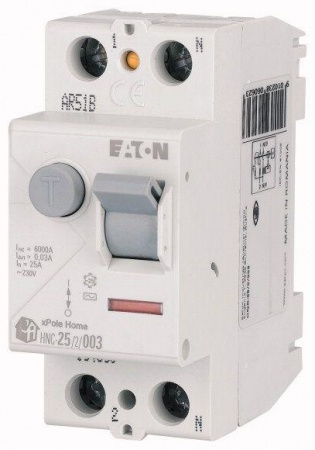 Выключатель дифференциального тока (УЗО) 2п 40А 30мА тип AC 4.5кА HNC-40/2/003 2мод. EATON 194691 520429