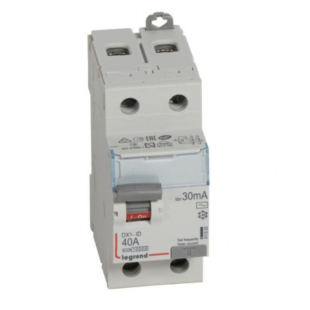 Выключатель дифференциального тока (УЗО) 2п 40А 30мА тип AC DX3 Leg 411505 1009904