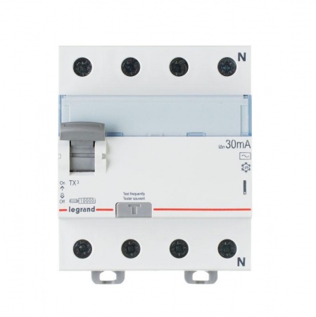 Выключатель дифференциального тока (УЗО) 4п 25А 300мА тип AC TX3 Leg 403042 1015615