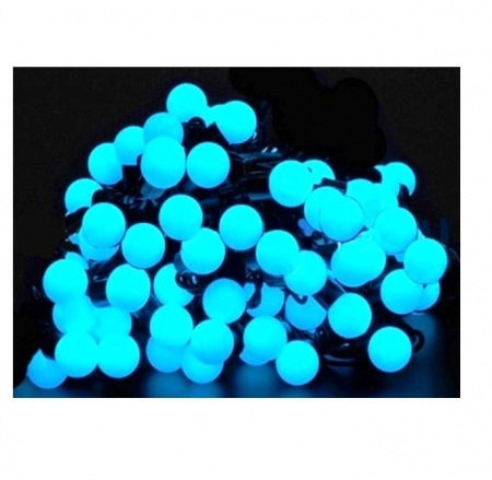Гирлянда LDBL048B-10-C(40) синие жемчуж. шарики SHLights 4610003324964 447241