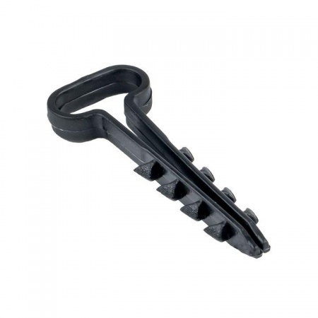 Дюбель-хомут d6х14мм для плоского кабеля черный (уп.100шт) PROxima EKF plc-cd1-6x14b 1217751