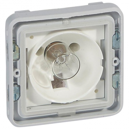 Индикатор световой Plexo для ламп E10 230В бел. Leg 069583 218469