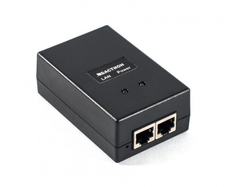 Инжектор одноклавишный для питания по сети Ethernet POE PSE-PoE.220AC/28VA 55В 0.5А (стандарты IEEE 802.3af; IEEE 802.3at) Бастион 2049 491120