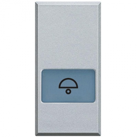 Клавиша с подсвеч. символами для выкл. в дизайне AXIAL 1мод. "звонок" Axolute алюм. Leg BTC HC4921LD 1038539