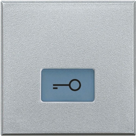 Клавиша с подсвеч. символами для выкл. в дизайне AXIAL 2мод. "ключ" Axolute алюм. Leg BTC HC4921/2LF 1038583