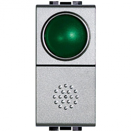 Кнопка 10А 1P-NО + индикатор с зел. рассеив. Leg BTC NT4038V 1040812
