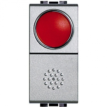 Кнопка 10А 1P-NО + индикатор с красн. рассеив. Leg BTC NT4038R 1040815