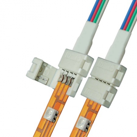 Коннектор (провод) UCX-SD4/B20-RGB WHITE 020 POLYBAG для соединения светодиодных лент 5050 RGB с блоком питания 4 контакта IP20 бел. (уп.20шт) Uniel 06610 484742