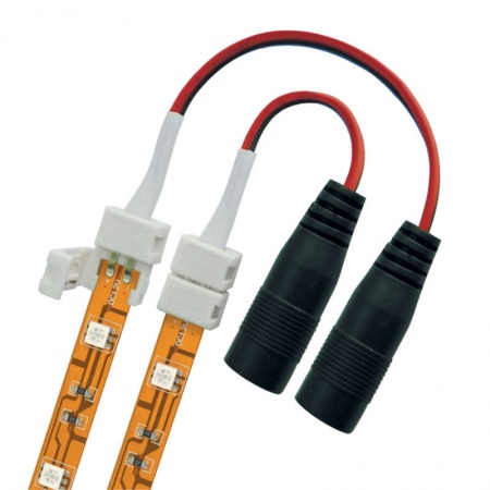 Коннектор (провод) UCX-SJ2/B20-NNN WHITE 020 POLYBAG для соединения светодиодных лент 5050 с адаптером (стандартный разъем) 2 контакта IP20 бел. (уп.20шт) Uniel 06615 484743