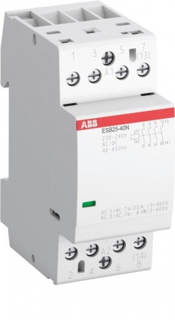 Контактор ESB25-40N-01 модульный (25А АС-1 4НО) катушка 24В AC/DC ABB 1SAE231111R0140 1247163