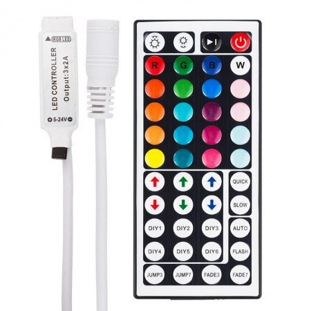 Контроллер LED мини ИК(IR) 72/144Вт 44 кнопки 12В/24В Neon-Night 143-106-5 1250803