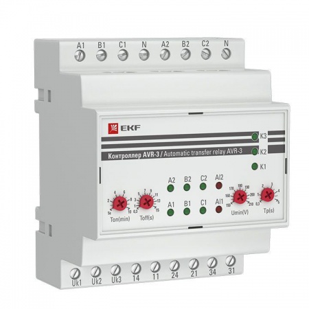 Контроллер АВР на 2 ввода с секционированием AVR-3 PROxima EKF rel-avr-3 1233856