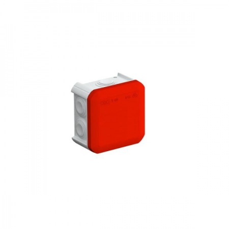 Коробка распределительная 7х25 90х90х52мм IP55 T40 красно-сер. RO-LGR OBO 2007630 218027