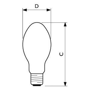 Лампа газоразрядная натриевая MASTER SON PIA Plus 250Вт эллипсоидная 2000К E40 PHILIPS 871150019344515 53215