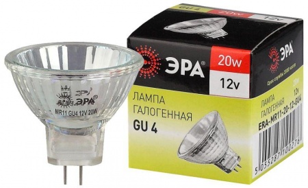 Лампа галогенная GU4-MR11-20W-12V-30Cl ЭРА C0027361 416078