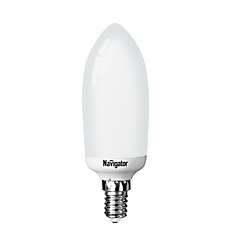Лампа люминесцентная компакт. 94 270 NCL-C35-11-827-E14 11Вт E14 свеча 2700К Navigator 17734 196035