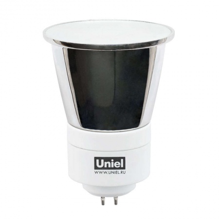 Лампа люминесцентная компакт. ESL JCDR 7Вт GU5.3 спиральная 2800К FR Uniel 00593 119981