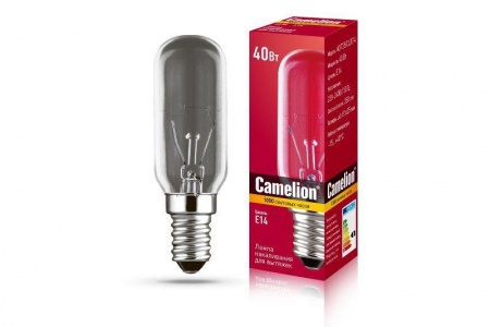 Лампа накаливания MIC 40/T25/CL/E14 для вытяжек Camelion 12984 492465