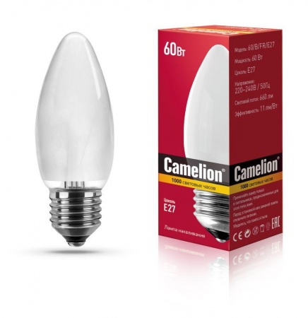 Лампа накаливания MIC B FR 60Вт E27 Camelion 9867 247326