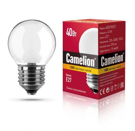 Лампа накаливания MIC D FR 40Вт E27 Camelion 9869 247332