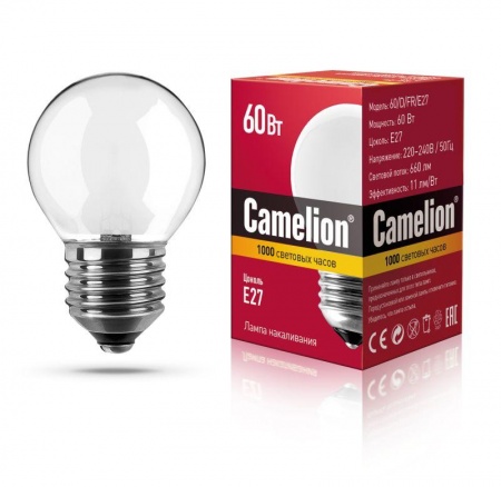 Лампа накаливания MIC D FR 60Вт E27 Camelion 9871 247334