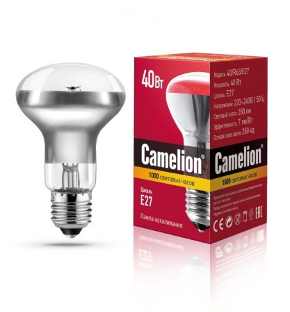 Лампа накаливания MIC R63 40Вт E27 Camelion 8979 247318