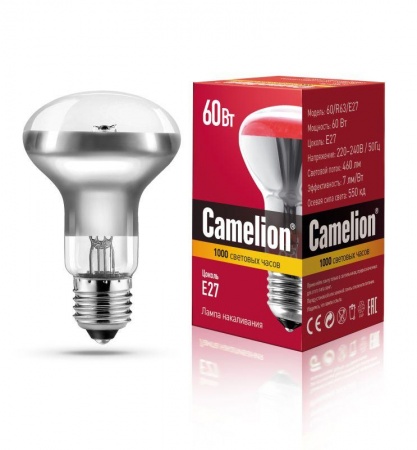 Лампа накаливания MIC R63 60Вт E27 Camelion 8980 247317